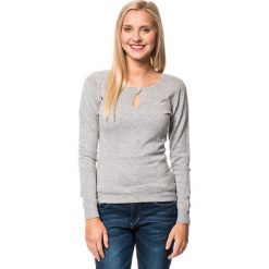 Swetry klasyczne damskie: Sweter w kolorze jasnoszarym
