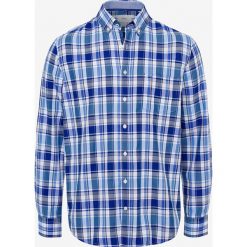 Koszula "Dries" w kolorze niebieskim. Niebieskie koszule męskie BRAX, xl, w kratkę, z bawełny, button down, bez rękawów. W wyprzedaży za 119,95 zł.