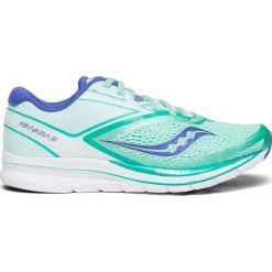 Buty Saucony Kinvara 9 Biało-Turkusowe. Niebieskie buty sportowe damskie Saucony, bez wzorów, z gumy, do biegania. Za 299,99 zł.