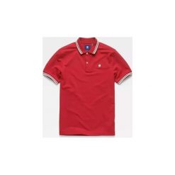 Koszulki polo z krótkim rękawem G-Star Raw D13325 5864 DUNDA. Czerwone koszulki męskie G-Star RAW, s, bez wzorów, retro, z krótkim rękawem. Za 153,48 zł.