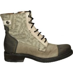 Botki - 3193 COM E-16. Szare botki damskie skórzane Venezia. Za 399,00 zł.