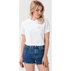 Vans Koszulka Biały. Białe podkoszulki męskie Vans, s, z nadrukiem, z bawełny, bez kołnierzyka. Za 152,95 zł.