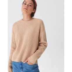 Sweter - Beżowy. Brązowe swetry damskie House, s, bez wzorów, bez rękawów, bez kaptura. W wyprzedaży za 59,99 zł.