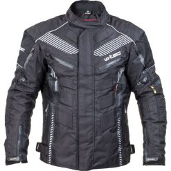 Kurtki męskie bomber: W-TEC Kurtka motocyklowa męska Kamicer NF-2100 czarno-szara r. XXL (15133-2-XXL)