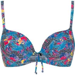 Biustonosze bardotka: Biustonosz bikini "Tropical Cocktail" w kolorze niebieskim
