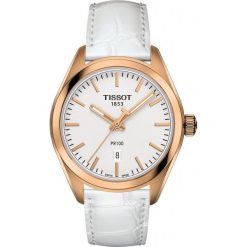 RABAT ZEGAREK TISSOT T- CLASSIC PR 100. Białe zegarki męskie marki TISSOT, ze stali. W wyprzedaży za 1100,00 zł.