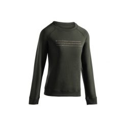 Bluza 100. Czerwone bluzy rozpinane damskie DOMYOS, l, z bawełny. W wyprzedaży za 39,99 zł.