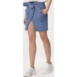 Niebieska Spódnica Analyzing. Niebieskie spódniczki damskie Born2be, s, w paski, z jeansu, mini. Za 89,99 zł.