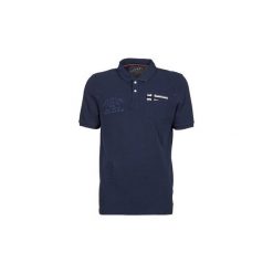 Koszulki polo z krótkim rękawem Napapijri EDNA. Niebieskie koszulki męskie Napapijri, s, bez wzorów, z krótkim rękawem. Za 263,40 zł.