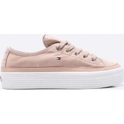 Tommy Hilfiger - Tenisówki. Szare tenisówki damskie TOMMY HILFIGER, z gumy. W wyprzedaży za 299,90 zł.