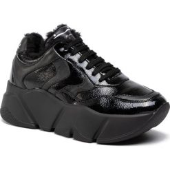Sneakersy VOILE BLANCHE - Monster Fur 0012014293.01.0A01 Naplack/Vitello. Czarne półbuty damskie Voile Blanche, ze skóry. W wyprzedaży za 689,00 zł.