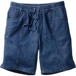 Bermudy z gumką w talii Classic Fit bonprix niebieski. Niebieskie spodenki i szorty męskie bonprix, m, bez wzorów, wakacyjne. Za 64,99 zł.