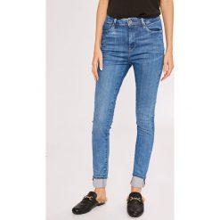 Pepe Jeans - Jeansy Dion. Niebieskie jeansy damskie rurki marki Pepe Jeans, l, z elastanu. W wyprzedaży za 249,90 zł.