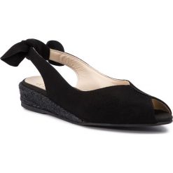 Espadryle TONI PONS - Diva-A Negre. Czarne espadryle damskie marki Toni Pons, bez wzorów, ze skóry, bez obcasa, na obcasie. Za 339,00 zł.