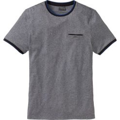 T-shirt z kieszonką na piersi bonprix czarno-biały melanż. Czarne t-shirty męskie bonprix, s, bez wzorów, bez kołnierzyka. Za 44,99 zł.