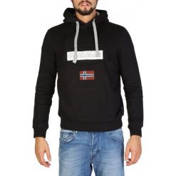 Napapijri Bluza Męska L Czarna. Czarne bluzy męskie Napapijri, m, bez wzorów, eleganckie, bez kołnierzyka, bez rękawów, bez kaptura. W wyprzedaży za 365,00 zł.