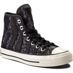 Trampki CONVERSE - Ctas 70 Hi 559843C Black/Black/Egret. Czarne półbuty damskie skórzane Converse, bez wzorów, bez zapięcia. W wyprzedaży za 299,00 zł.