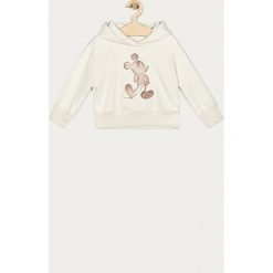 GAP - Bluza dziecięca x Disney 104-176 cm. Białe bluzy dziewczęce GAP, z aplikacjami, z bawełny, bez rękawów, z kapturem. Za 179,90 zł.