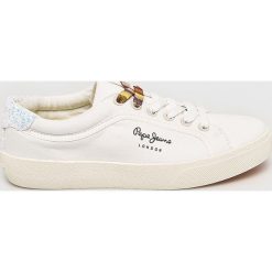 Pepe Jeans - Buty Rene. Brązowe buty sportowe damskie Pepe Jeans, z jeansu. W wyprzedaży za 199,90 zł.