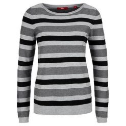 S.Oliver Sweter Damski 36 Szary. Szare swetry klasyczne damskie marki S.Oliver, s, w paski, z materiału. W wyprzedaży za 133,00 zł.