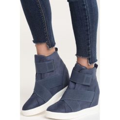 Sneakersy damskie: Granatowe Sneakersy Merni