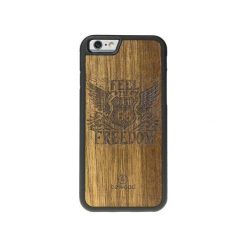 IPhone 6/6S Drewniane etui Route 66. Brązowe etui damskie marki Bewood, z lakierowanej skóry. Za 109,00 zł.