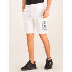 Szorty sportowe EA7 Emporio Armani 3HPS73 PJ05Z 1100. Białe spodenki sportowe męskie EA7 Emporio Armani, m, bez wzorów, z bawełny, sportowe. W wyprzedaży za 279,00 zł.