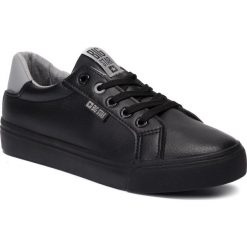 Tenisówki BIG STAR - EE274314 Black/Grey. Czarne trampki i tenisówki damskie BIG STAR, bez wzorów, z gumy, bez zapięcia. Za 129,00 zł.