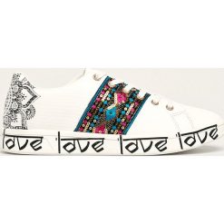 Desigual - Buty. Czarne buty sportowe damskie Desigual, bez wzorów, z gumy, sportowe. W wyprzedaży za 219,90 zł.