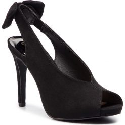 Sandały DEEZEE - LS4891-01 Black. Czarne klapki damskie DeeZee, bez wzorów, ze skóry ekologicznej, bez obcasa, na obcasie. Za 119,99 zł.