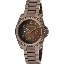 Zegarek kwarcowy "Blair" w kolorze brązowym. Brązowe, analogowe zegarki damskie marki Michael Kors, ze stali. W wyprzedaży za 560,95 zł.