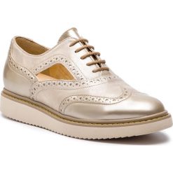 Oxfordy GEOX - D Thymar A D824BA OCNPV C5AH6 Beige/Lt Taupe. Żółte jazzówki damskie marki Geox, na płaskiej podeszwie. W wyprzedaży za 259,00 zł.