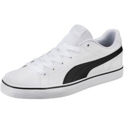 Puma Court Point Vulc v2 White Blac 44. Białe buty sportowe damskie Puma, bez wzorów, klasyczne. W wyprzedaży za 159,00 zł.