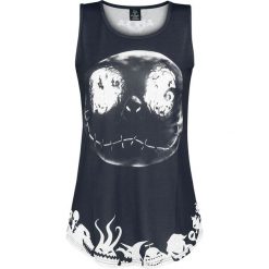 Topy damskie: Miasteczko Halloween Jack – Ghost Top damski czarny/biały