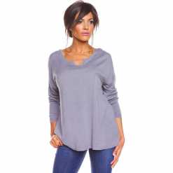 Sweter "Coco" w kolorze szarym. Szare swetry oversize damskie marki So Cachemire, s, z kaszmiru. W wyprzedaży za 165,95 zł.