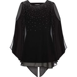 Top ze sztrasami bonprix czarny. Czarne topy damskie bonprix. Za 109,99 zł.