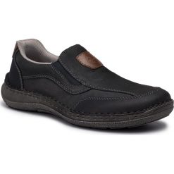 Półbuty RIEKER - 03060-14 Blau. Niebieskie półbuty męskie Rieker, na co dzień, bez wzorów, ze skóry, eleganckie, bez zapięcia. Za 279,00 zł.