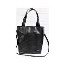 Skórzana Shopper Verona Black Snake. Czarne torby damskie na zakupy marki Fabiola, w paski, ze skóry, duże. Za 275,00 zł.