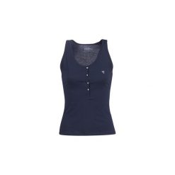 Topy na ramiączkach / T-shirty bez rękawów Guess SERAFINO. Niebieskie bluzki damskie Guess, xl, bez wzorów, bez kołnierzyka. Za 135,20 zł.