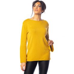 Sweter "Molly" w kolorze żółtym. Żółte swetry damskie So Cachemire, l, bez wzorów, z kaszmiru, bez rękawów, bez kaptura. W wyprzedaży za 175,95 zł.