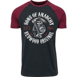 Sons Of Anarchy Redwood Original T-Shirt czarny/czerwony. Czerwone t-shirty męskie marki Sons Of Anarchy, l, z nadrukiem, z okrągłym kołnierzem. Za 79,90 zł.