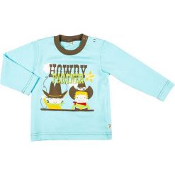 Mmdadak Chłopięca Bluzka Kowboj 86 Turkusowa. Niebieskie t-shirty chłopięce Mmdadak, bez wzorów, bez rękawów. Za 33,00 zł.