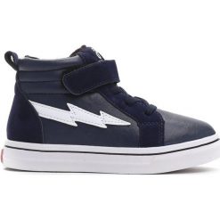 Granatowe Buty Sportowe Chilly Morning. Niebieskie buciki niemowlęce chłopięce Born2be, z materiału, z okrągłym noskiem, na platformie. Za 69,99 zł.