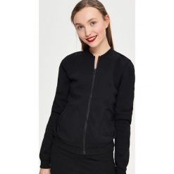 Bluzy rozpinane damskie: Bluza bomberka - Czarny