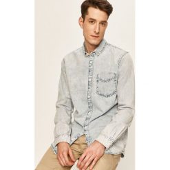 Tom Tailor Denim - Koszula jeansowa. Niebieskie koszule męskie TOM TAILOR DENIM, s, bez wzorów, z bawełny, casualowe, button down, z długim rękawem. W wyprzedaży za 139,90 zł.
