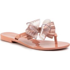 Japonki MELISSA - Harmonic Sweet II Ad 32765 Pink/Pink Glitter 53328. Różowe klapki damskie Melissa, z aplikacjami, z materiału. Za 249,00 zł.
