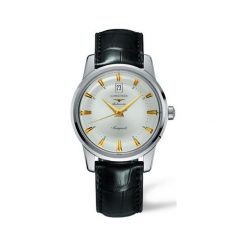 LONGINES CONQUEST HERITAGE L1.645.4.75.4. Szare zegarki męskie marki LONGINES, ze stali. Za 8180,00 zł.