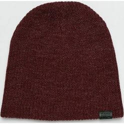 G-Star Raw - Czapka. Brązowe czapki zimowe męskie G-Star RAW, z dzianiny. W wyprzedaży za 99,90 zł.