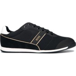 BOSS Glaze Tenisówki Czarny. Czarne trampki męskie Boss, bez wzorów, ze skóry, bez zapięcia. Za 748,95 zł.