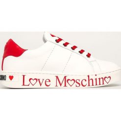 Love Moschino - Buty. Białe buty sportowe damskie Love Moschino, bez wzorów, z gumy, sportowe. Za 769,90 zł.